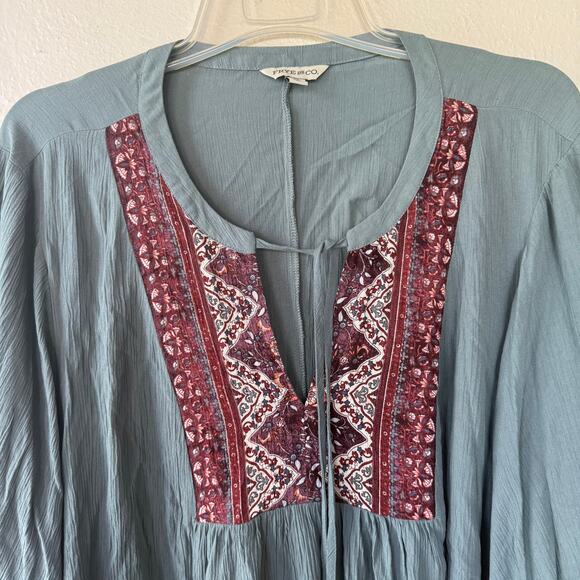 Frye And Co. Moss Green Western neckline detail tie front tassels - Picture 3 of 11